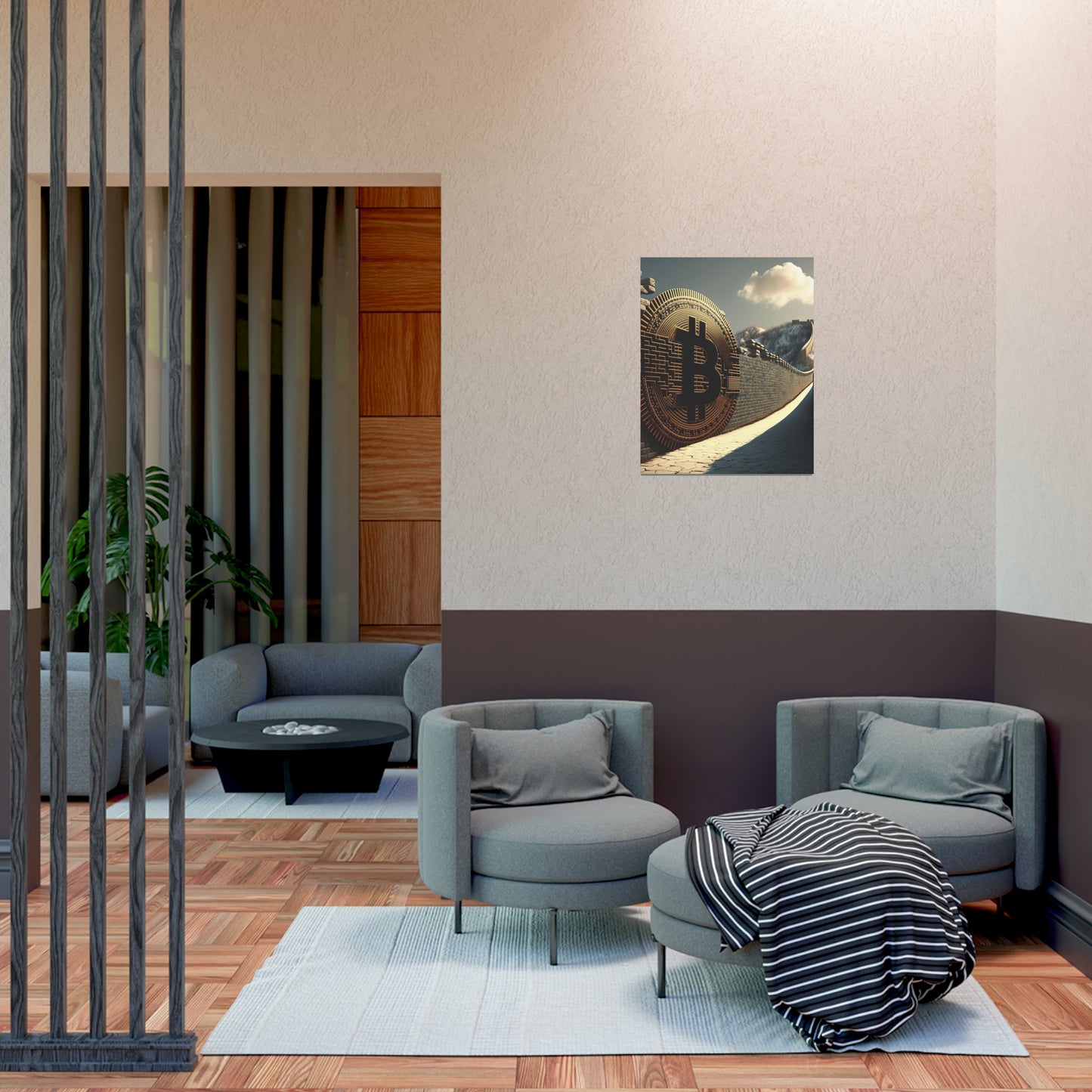 Great Wall of Bitcoin Poster