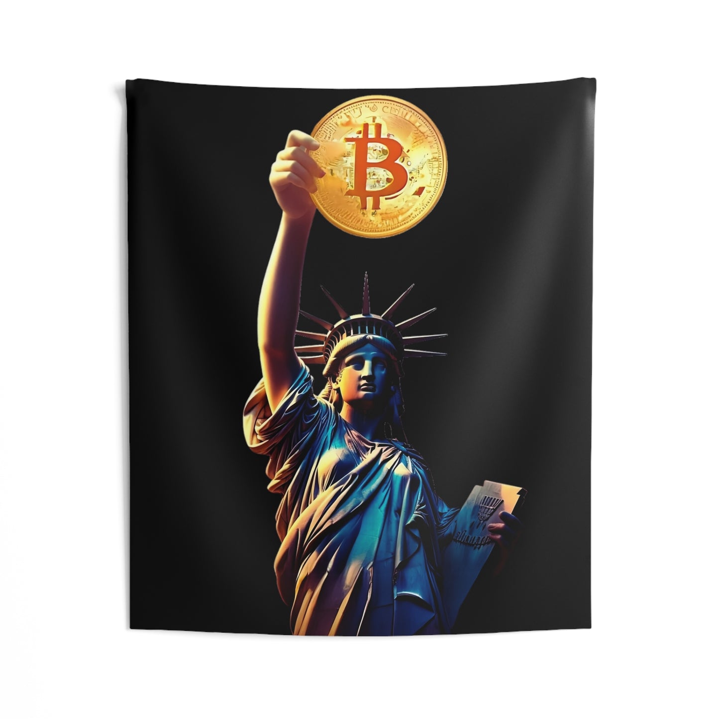 Lady Bitcoin Wall Tapestry