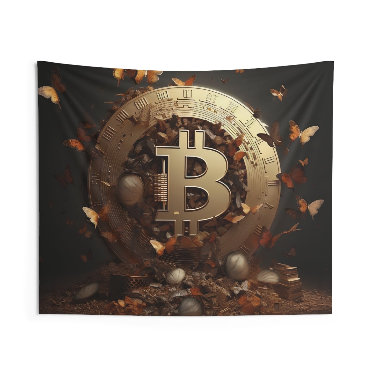 Bitcoin Metamorphosis Wall Tapestry