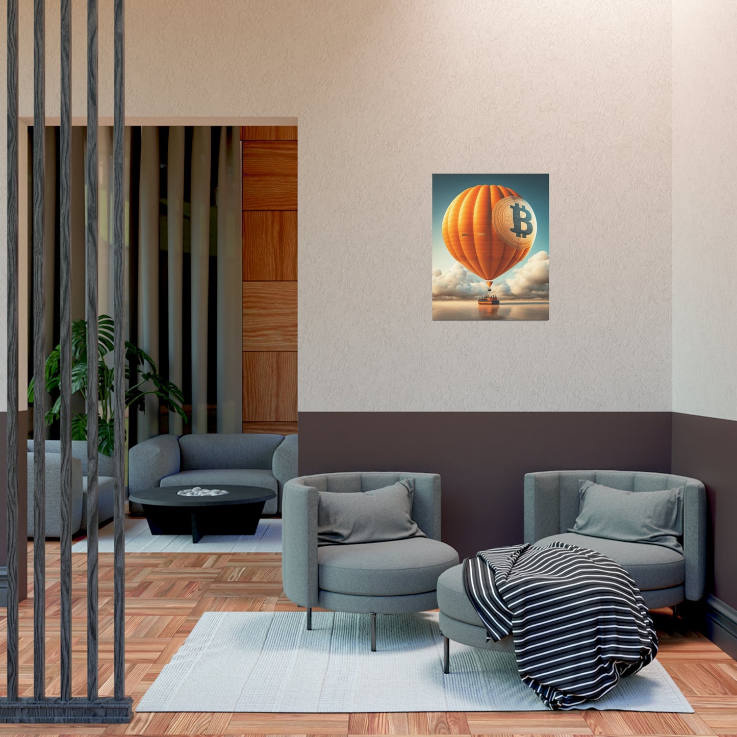 Bitcoin Balloon Poster