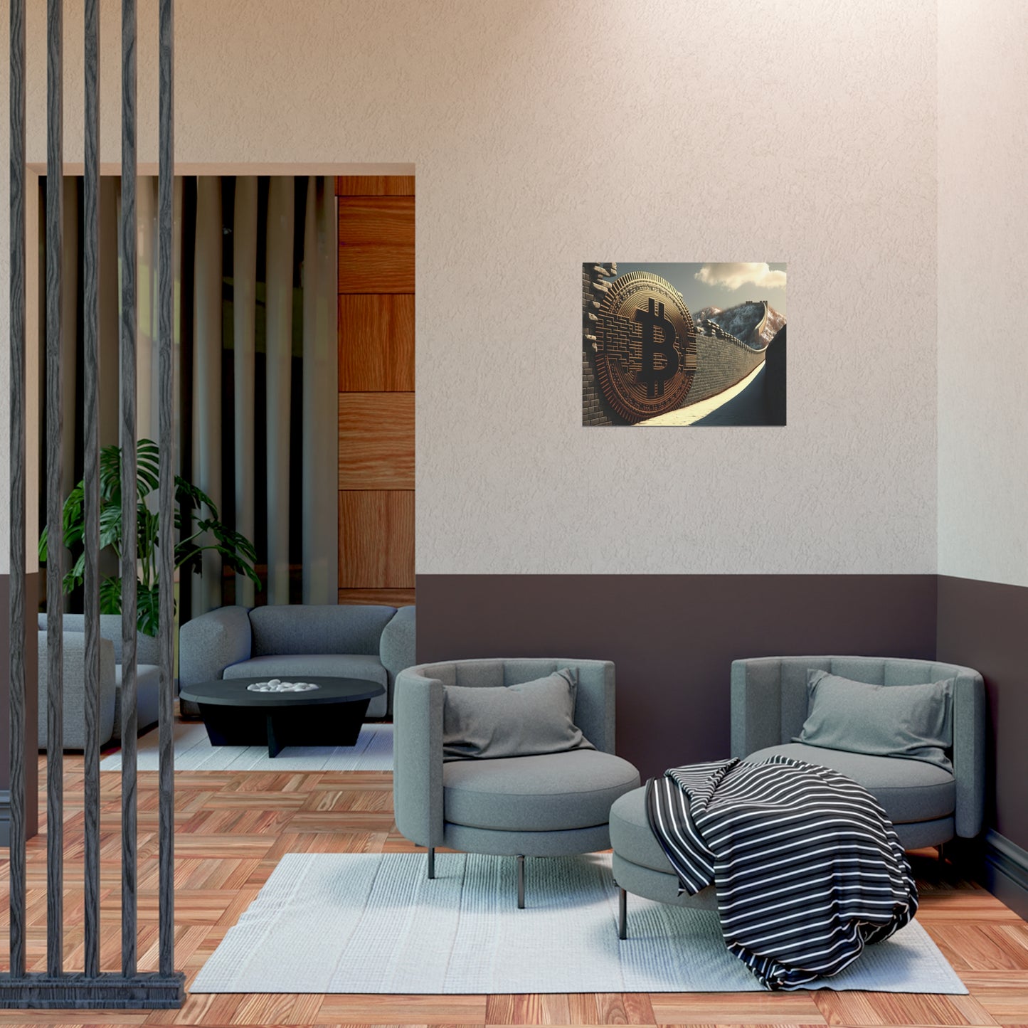 Great Wall of Bitcoin Poster