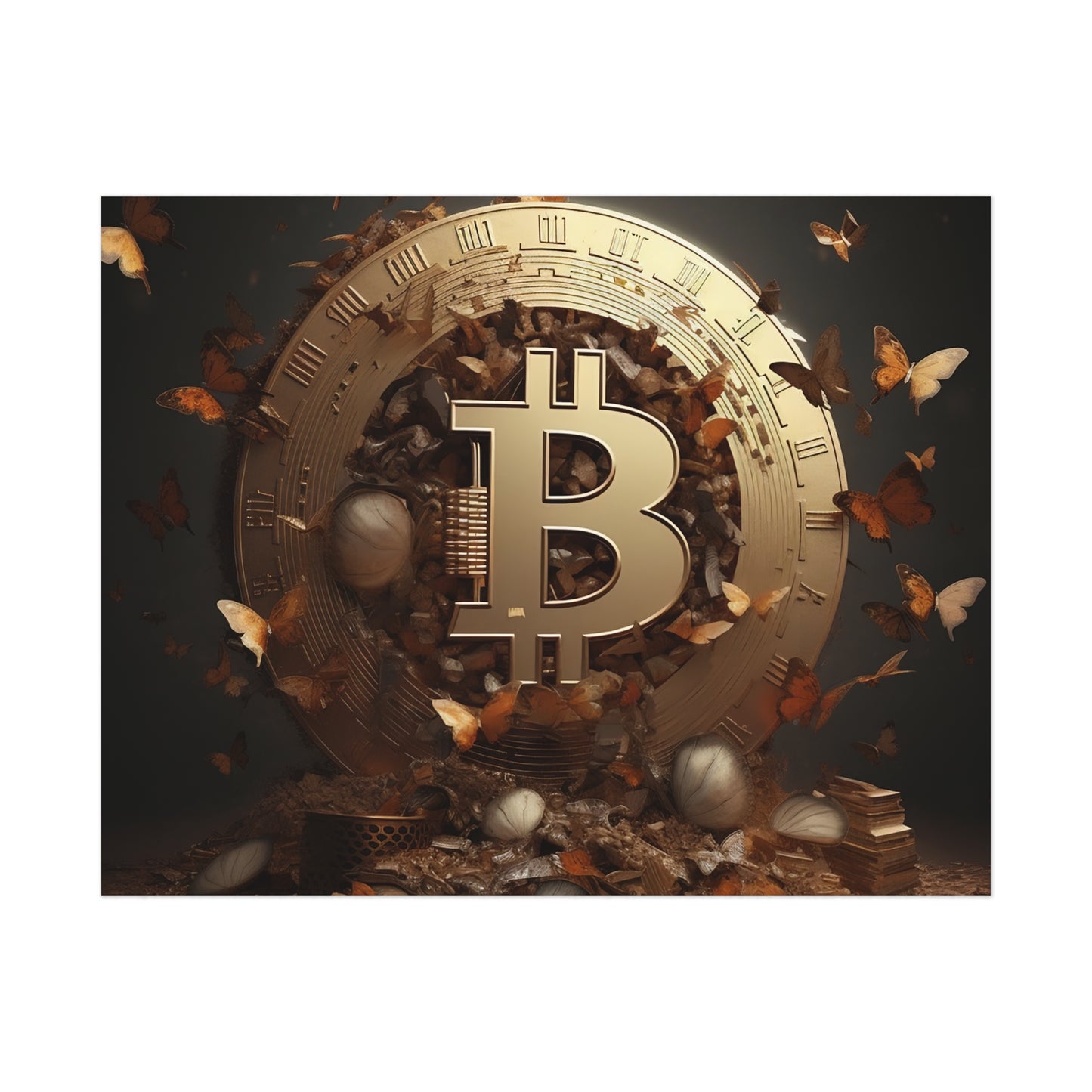 Bitcoin Metamorphosis Poster