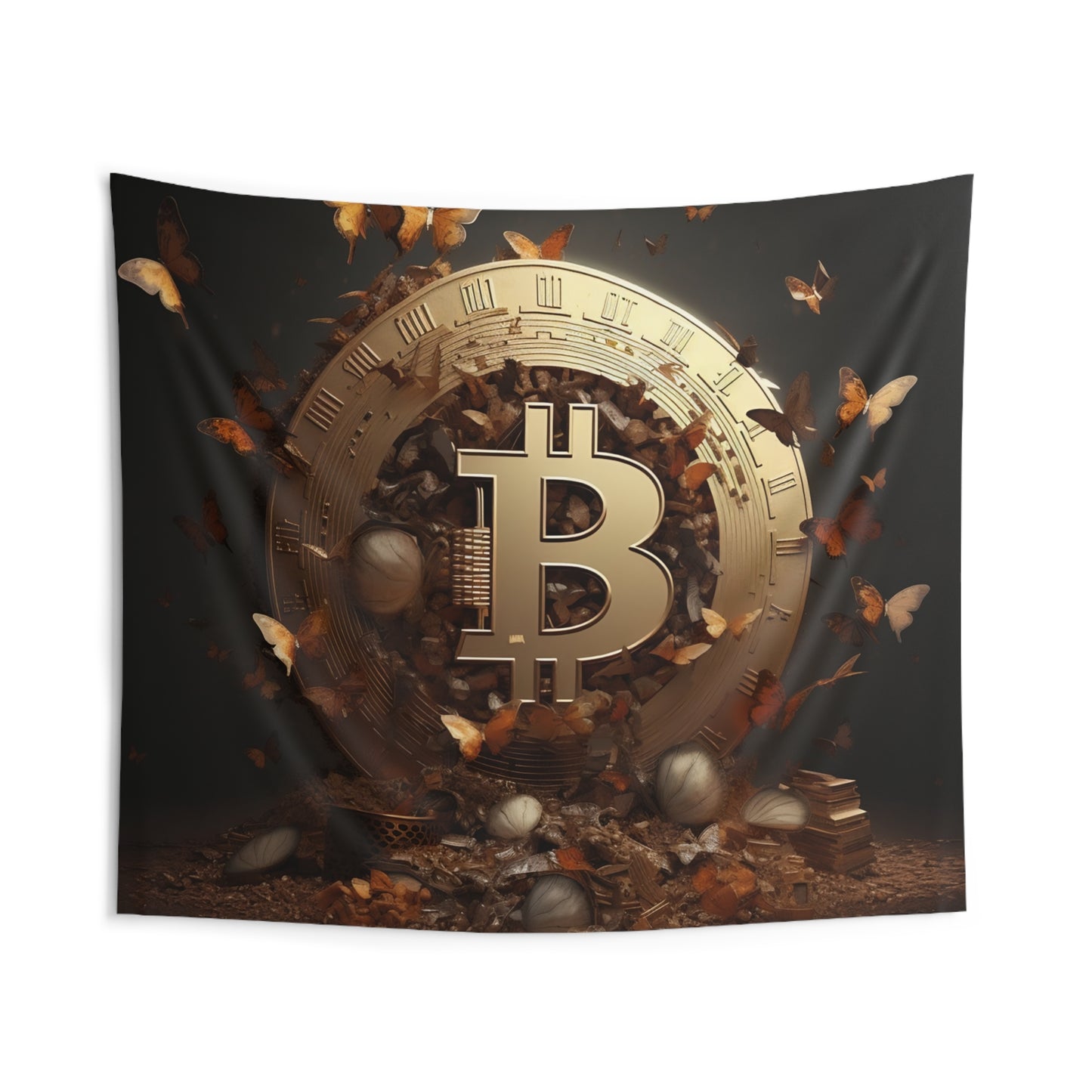 Bitcoin Metamorphosis Wall Tapestry