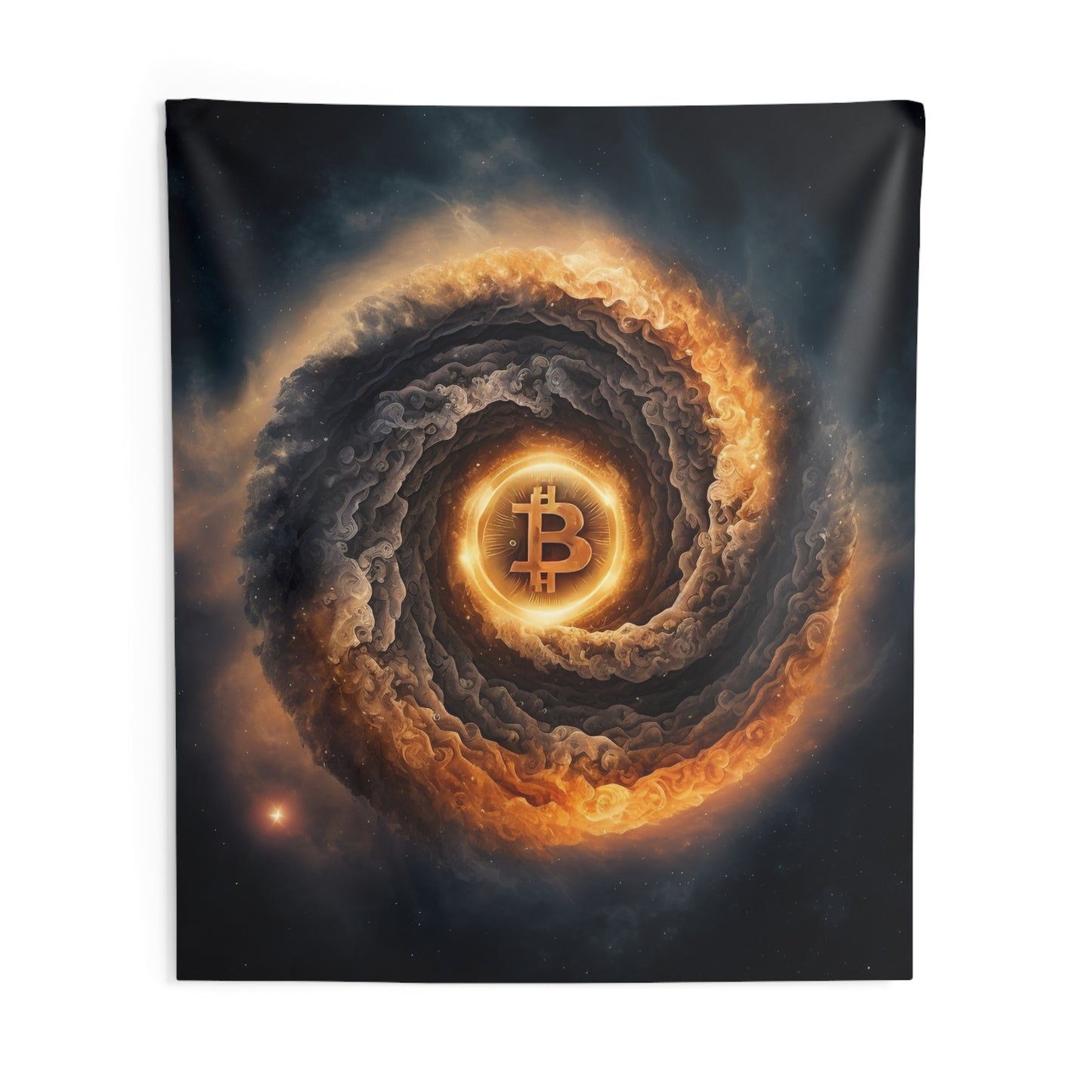 Bitcoin Galaxy Wall Tapestry