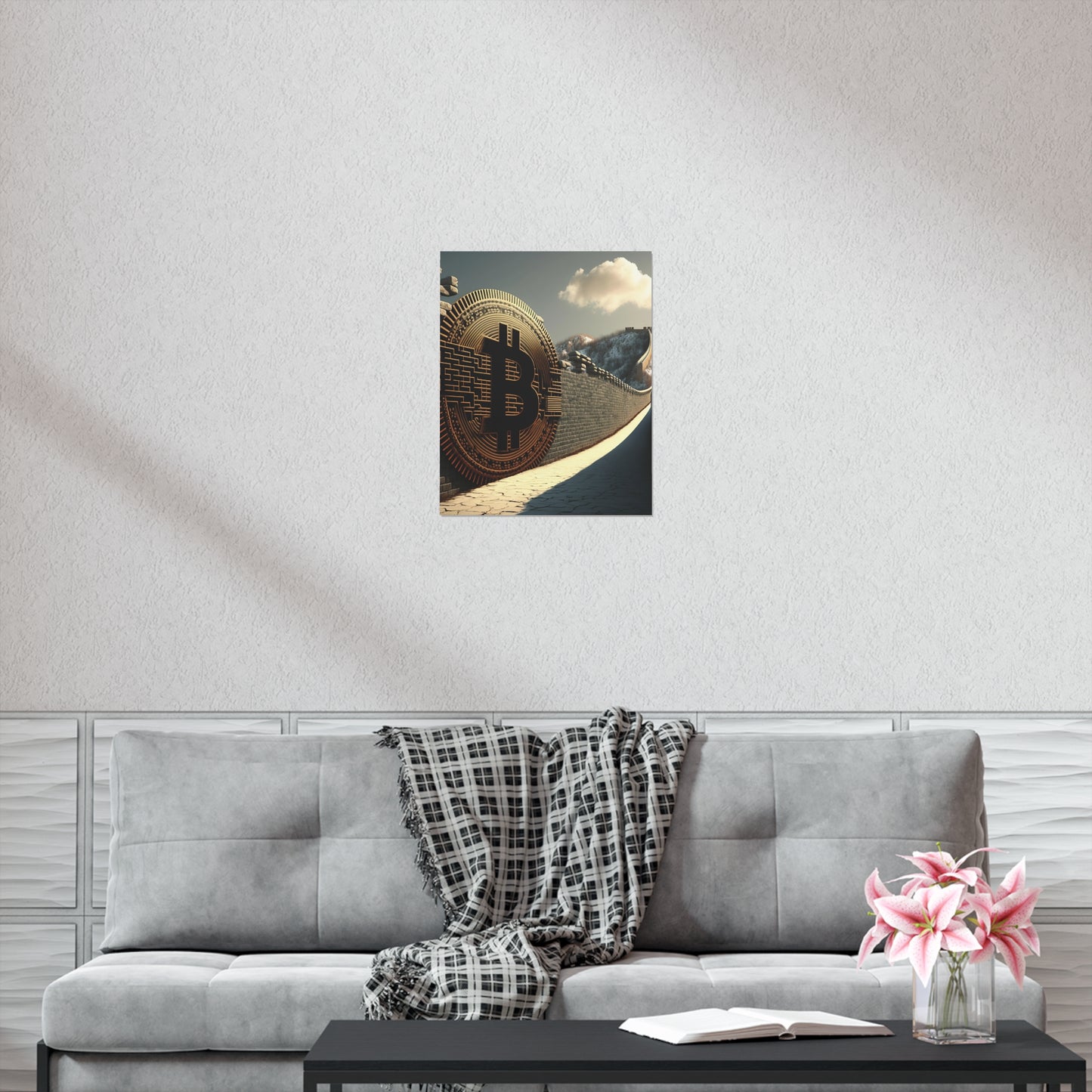 Great Wall of Bitcoin Poster