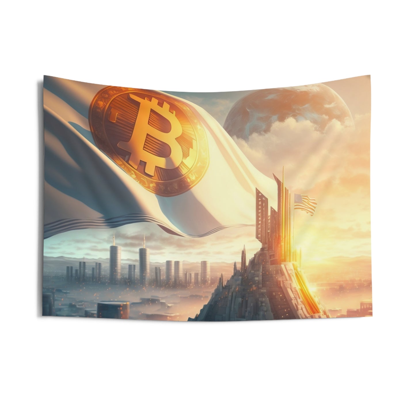 Future City Wall Tapestry