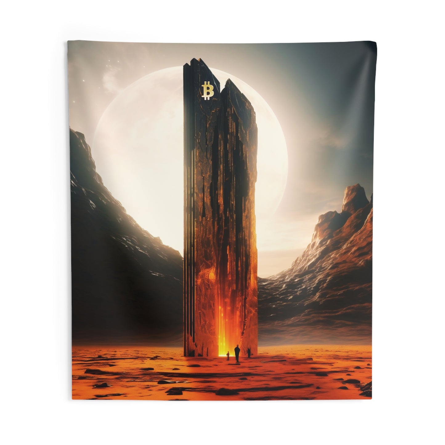 Martian Monolith Wall Tapestry