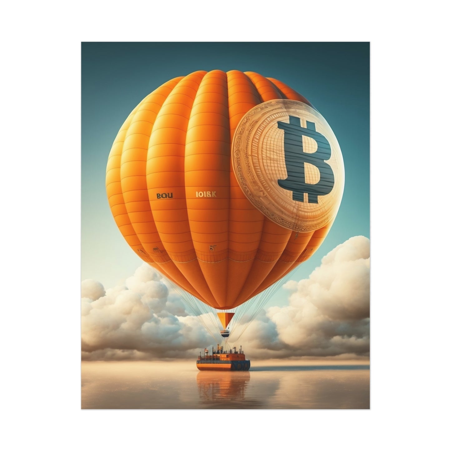 Bitcoin Balloon Poster