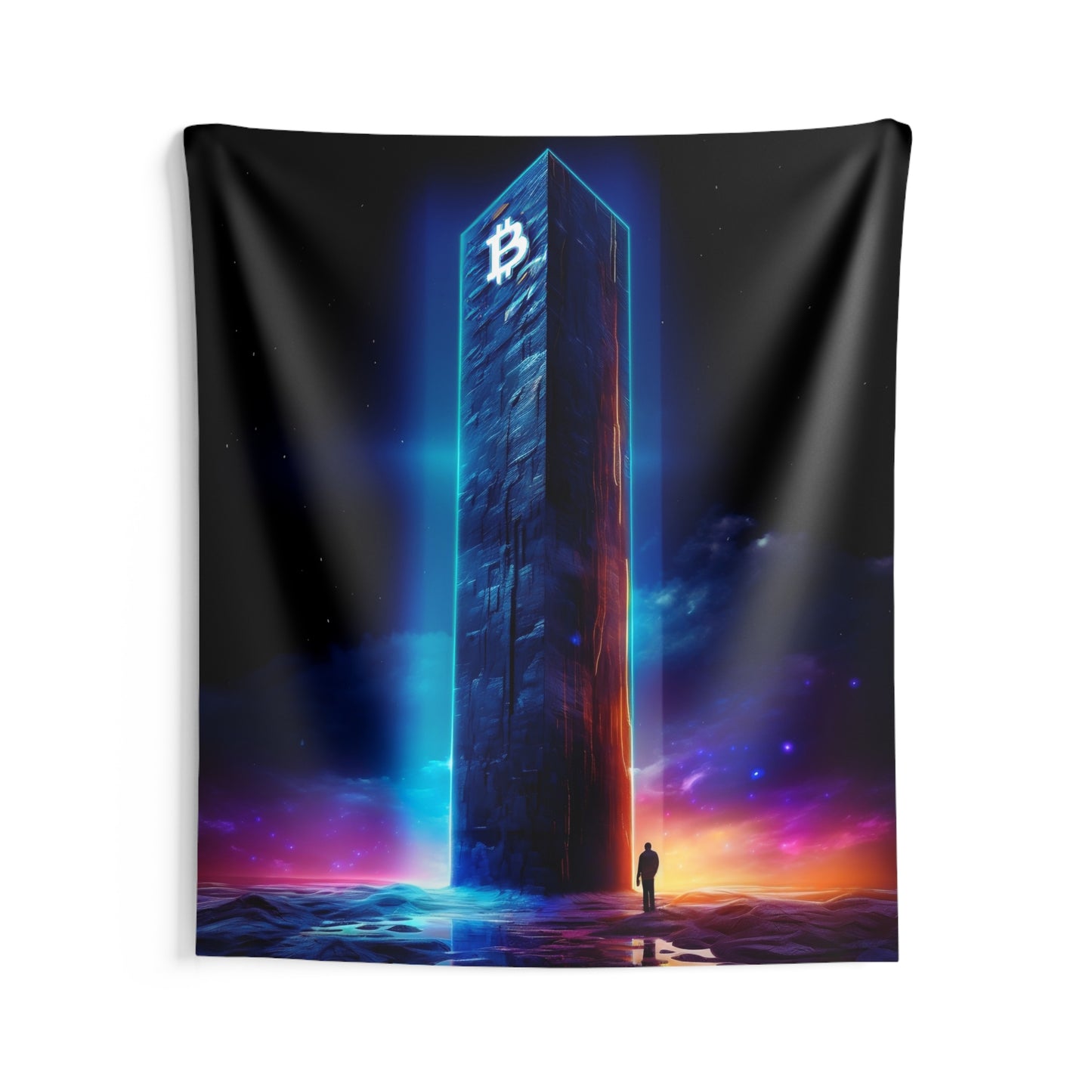 Bitcoin Obelisk Wall Tapestry