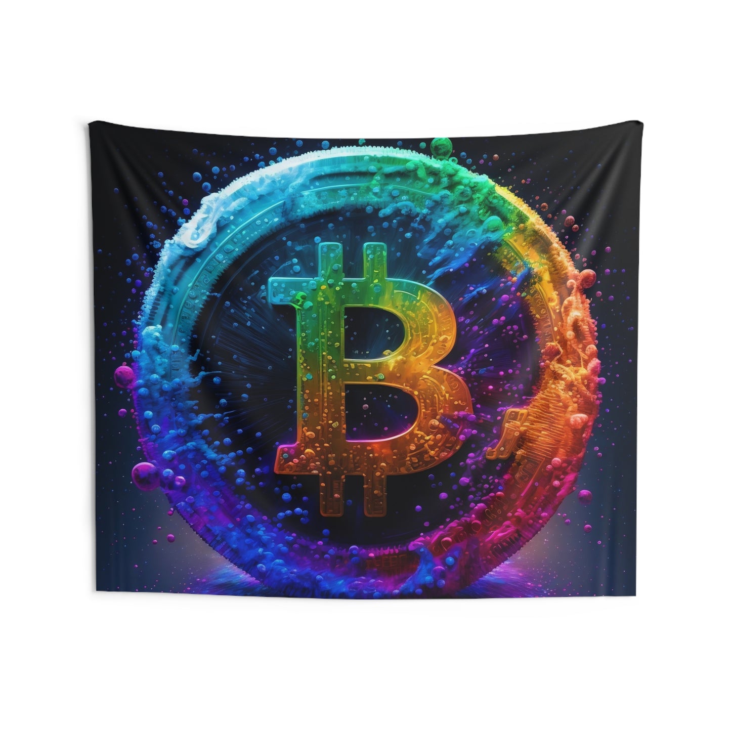 21 Million Colors of Bitcoin Wall Tapestry