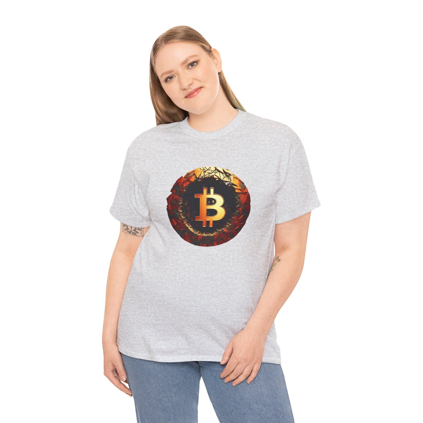 Bitcoin Jagged Magma Tshirt