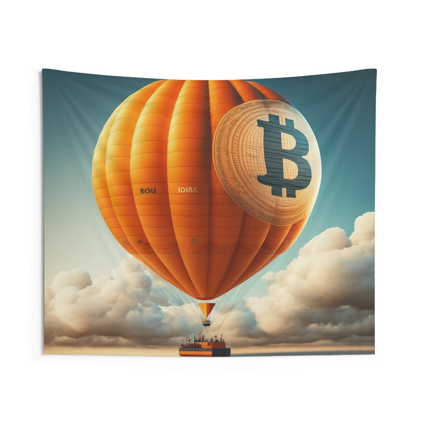 Bitcoin Balloon Wall Tapestry