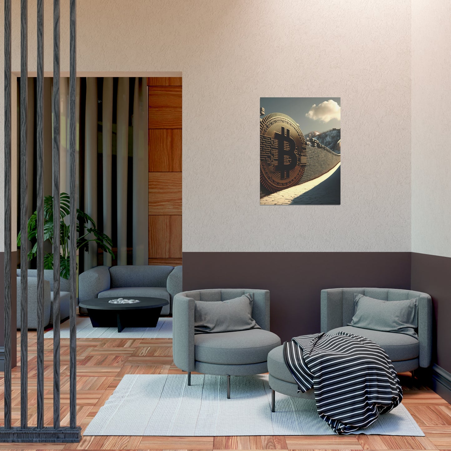 Great Wall of Bitcoin Poster