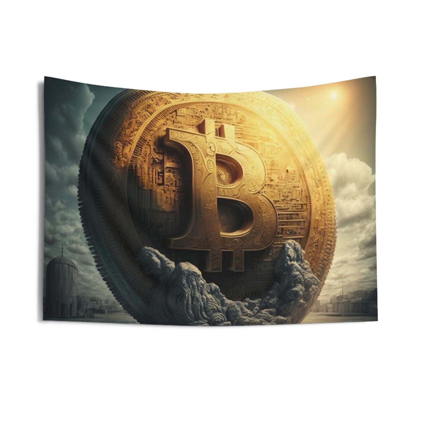Bitcoin Megalith Wall Tapestry
