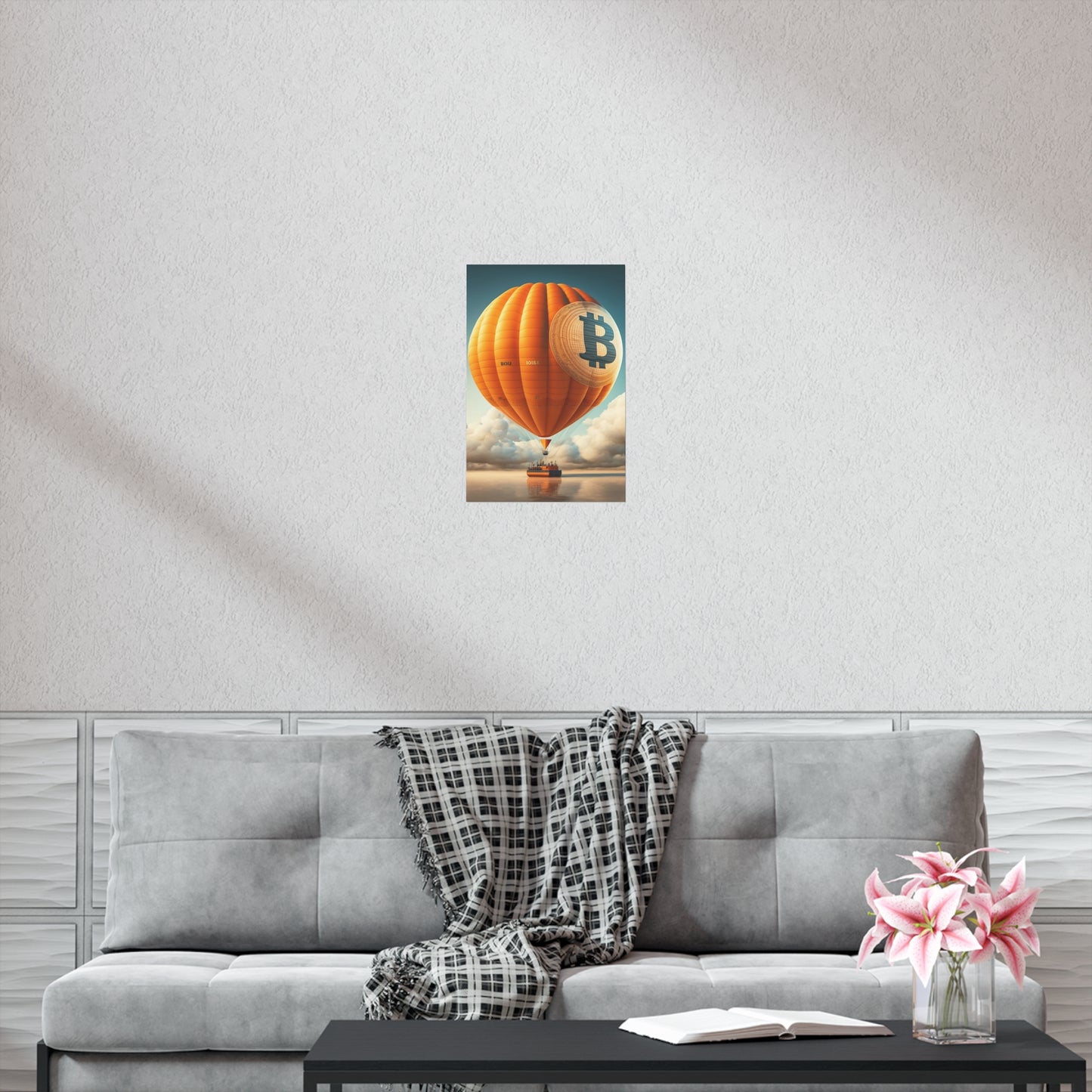 Bitcoin Balloon Poster
