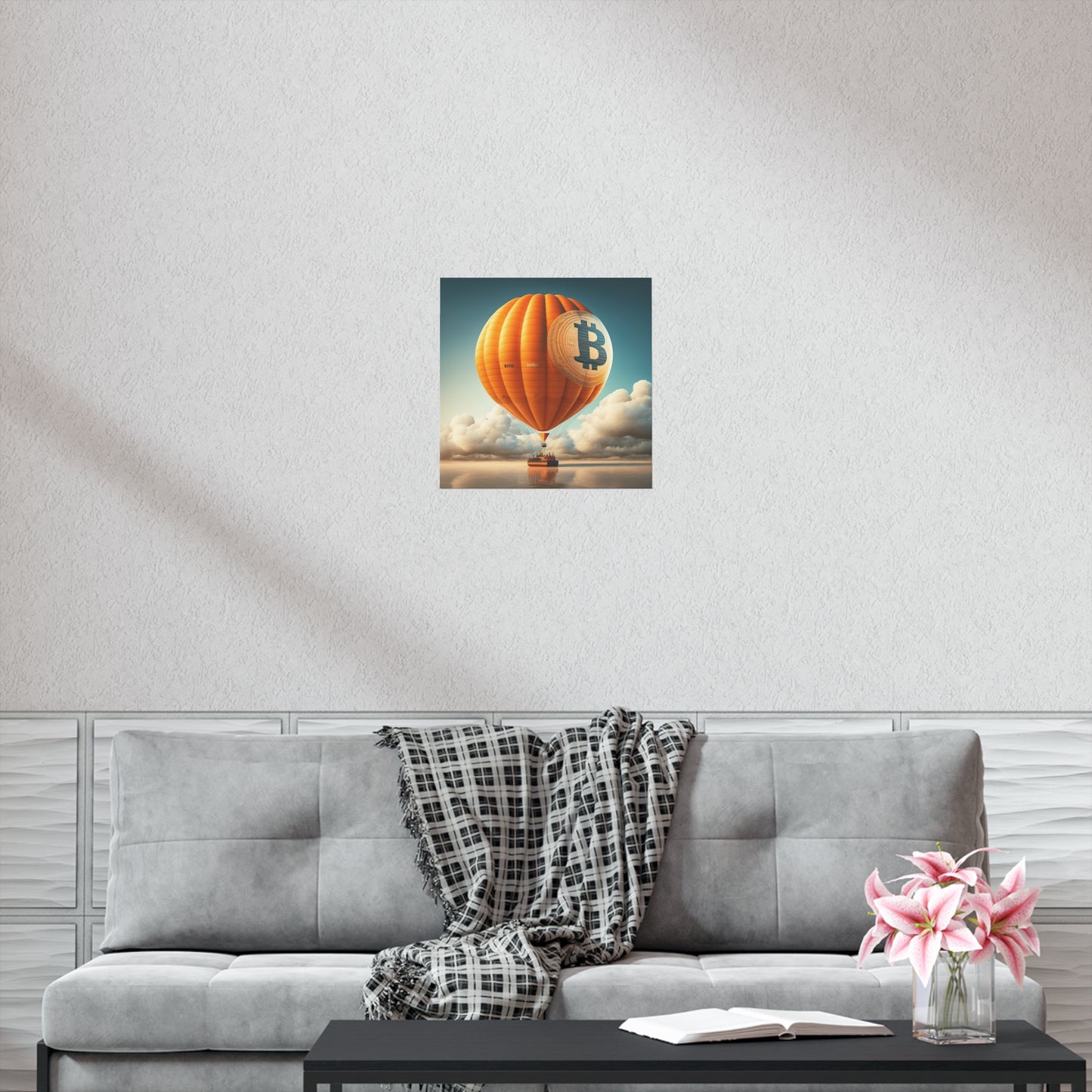 Bitcoin Balloon Poster