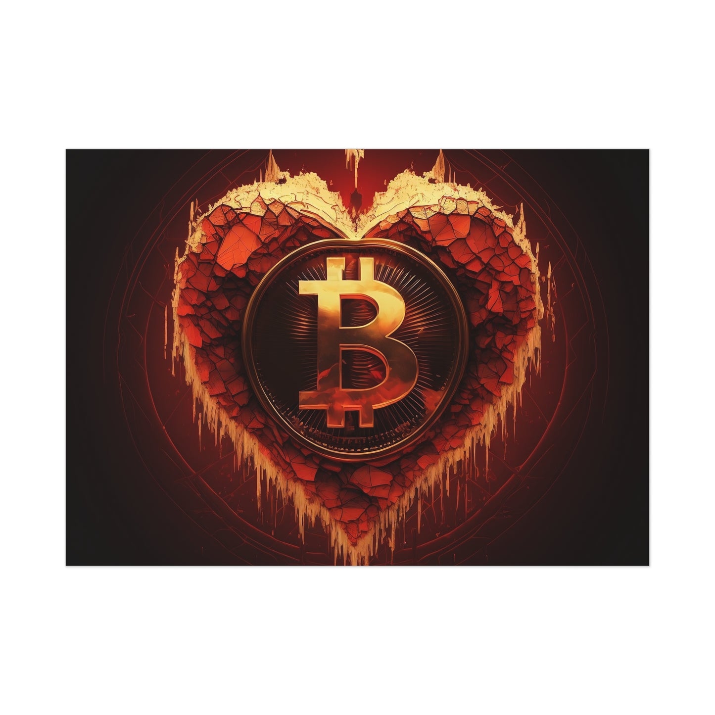 Love Bitcoin Poster
