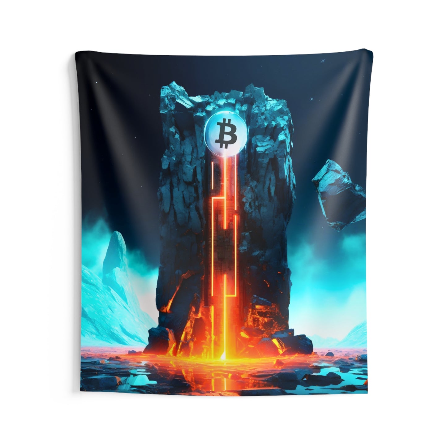 Pluto's Monolith Wall Tapestry