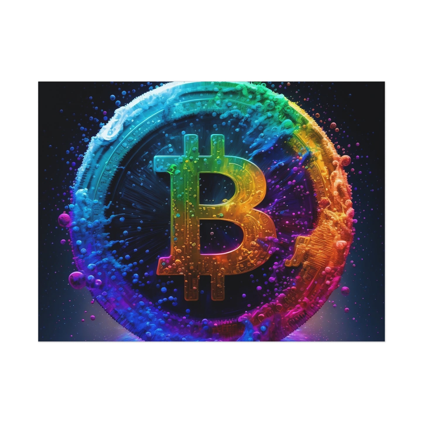21 Million Colors of Bitcoin Poster