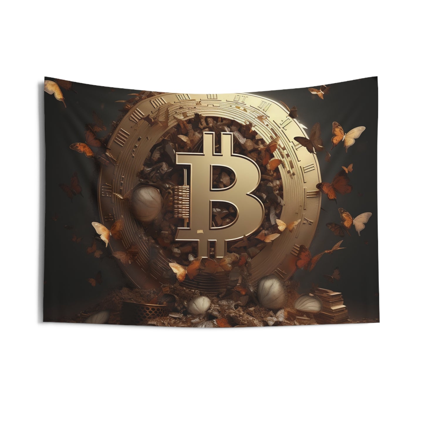 Bitcoin Metamorphosis Wall Tapestry