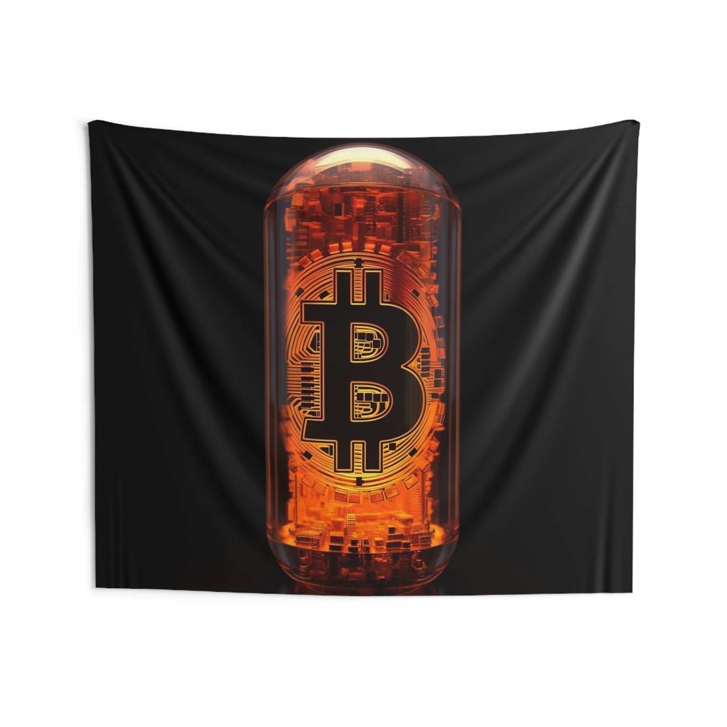 The Orange Pill Wall Tapestry