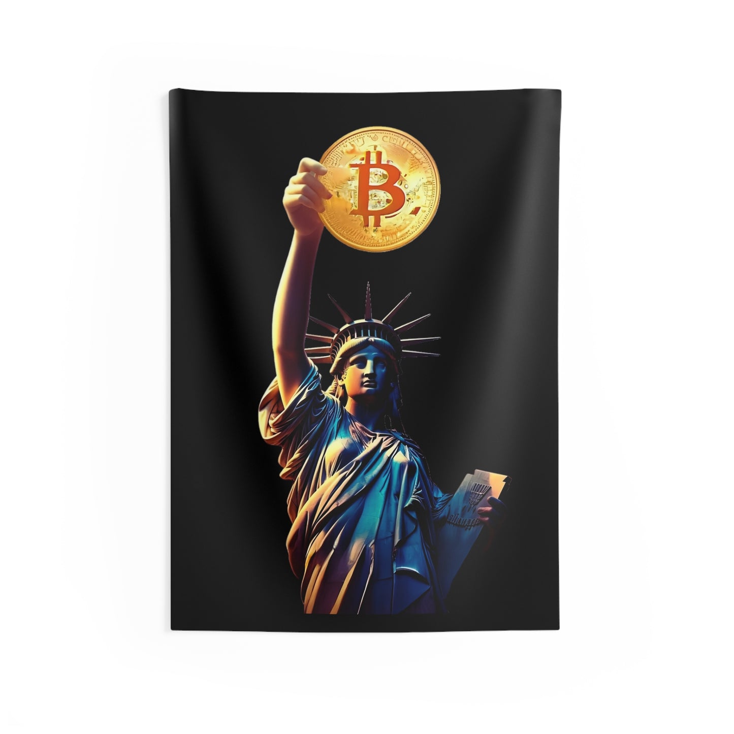 Lady Bitcoin Wall Tapestry