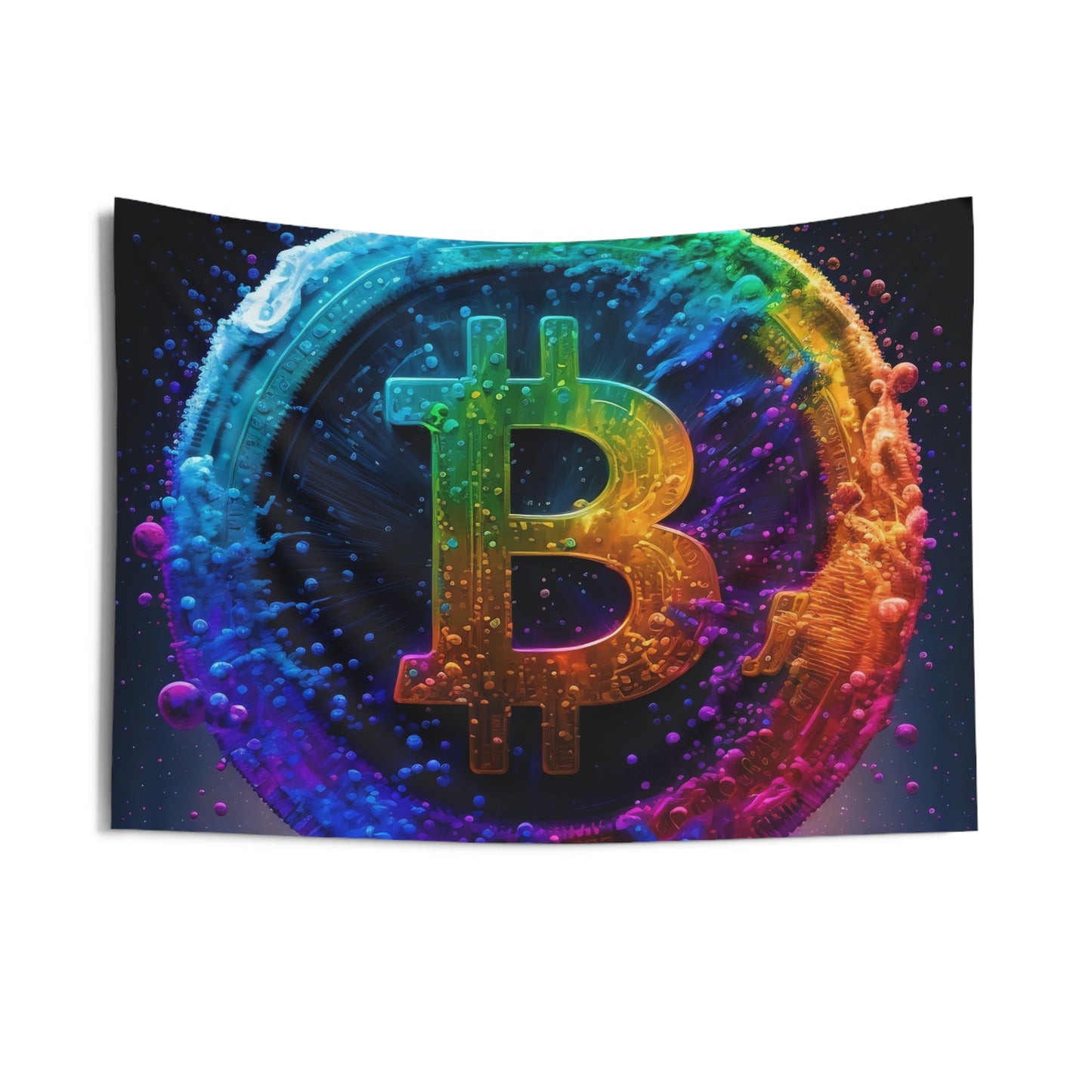 21 Million Colors of Bitcoin Wall Tapestry