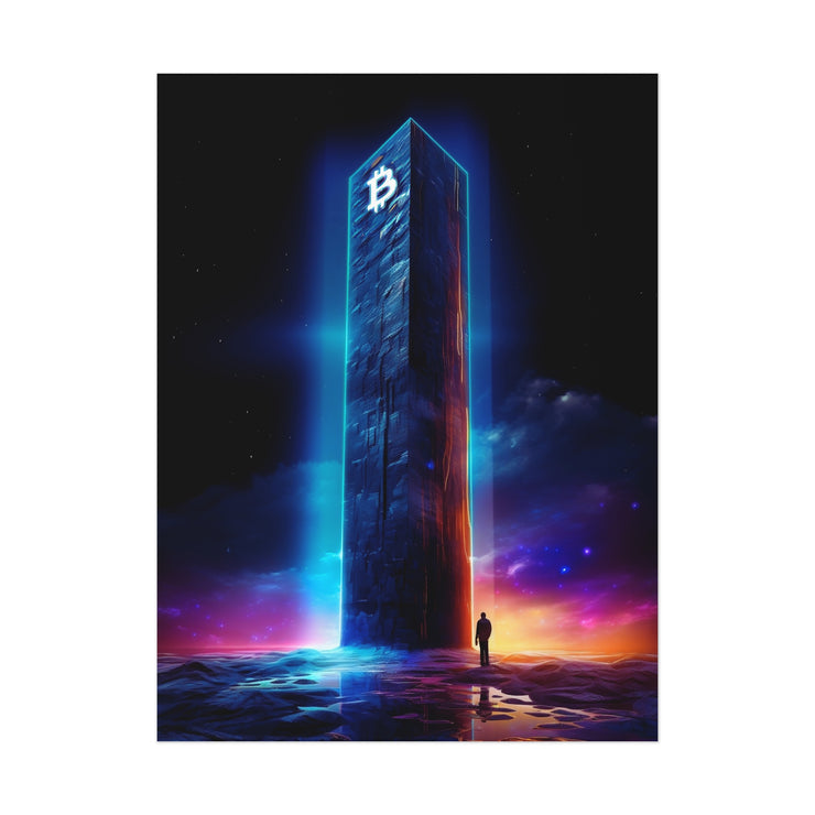 Bitcoin Obelisk Poster