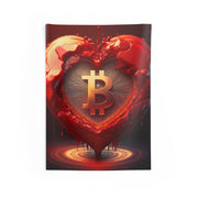 Bitcoin Loves You Wall Tapestry