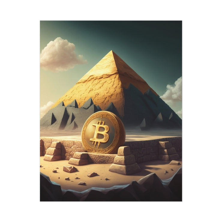 Bitcoin Pyramid Poster