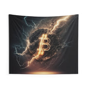 Bitcoin Lightning Wall Tapestry