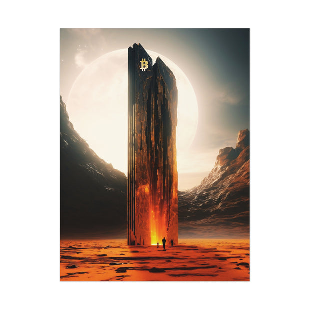 Martian Monolith Poster