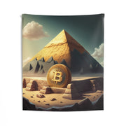 Bitcoin Pyramid Wall Tapestry