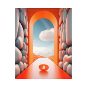 Orange Pill Archway Poster