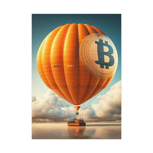 Bitcoin Balloon Poster