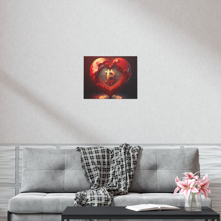 Bitcoin Loves You Poster