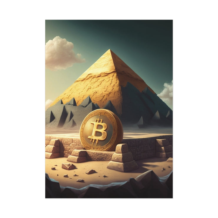 Bitcoin Pyramid Poster