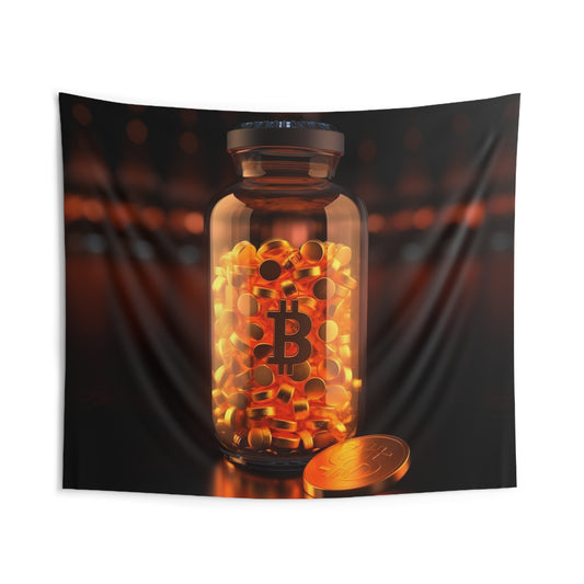 Bitcoin Supplements Wall Tapestry