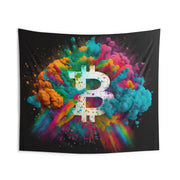 Bitcoin Explosion Wall Tapestry