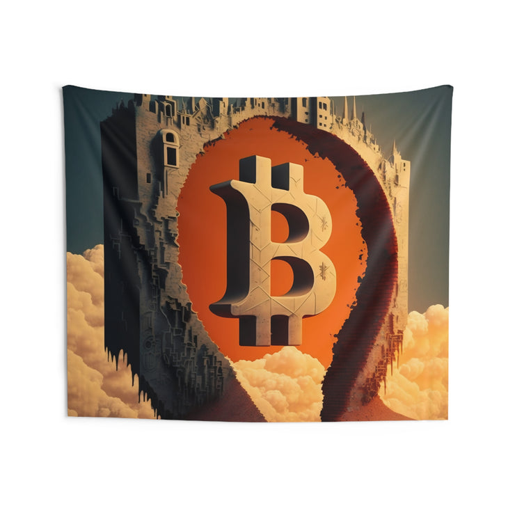 Walled City of Bitcoin Wall Tapestry