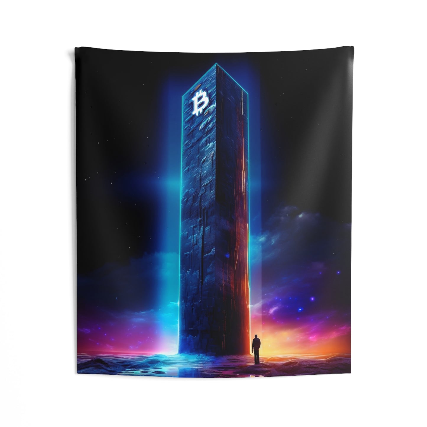 Bitcoin Obelisk Wall Tapestry