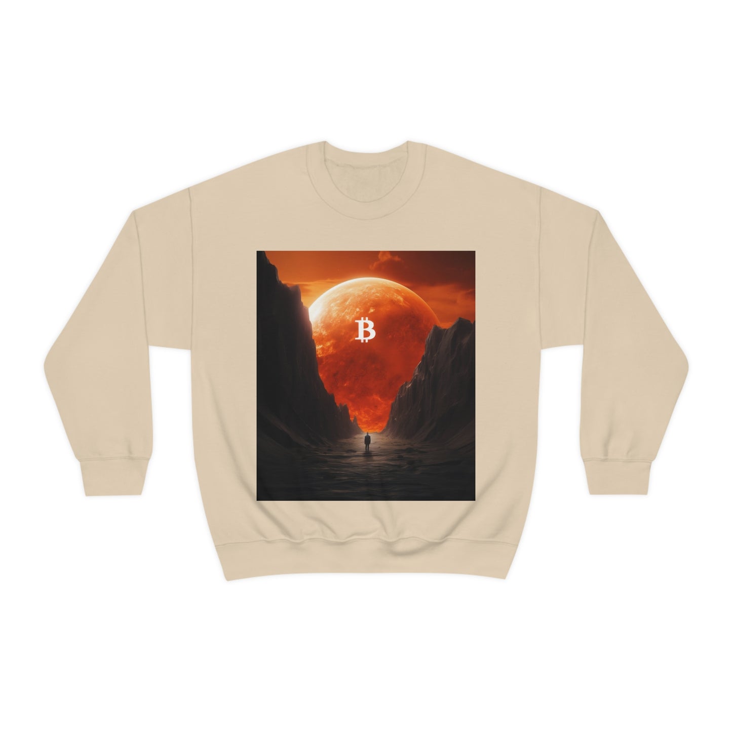 Orange Moon Rising Sweater