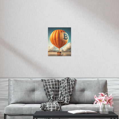 Bitcoin Balloon Poster