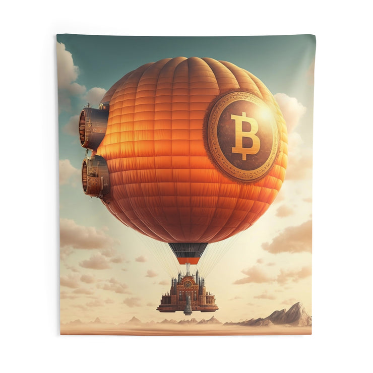 Bitcoin Rigid Airship Wall Tapestry