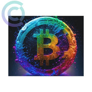 21 Million Colors Of Bitcoin Poster 10 X 8 (Horizontal) / Uncoated