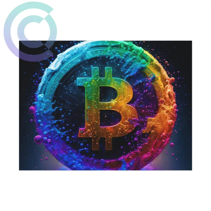 21 Million Colors Of Bitcoin Poster 24 X 18 (Horizontal) / Uncoated