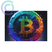 21 Million Colors Of Bitcoin Poster 7 X 5 (Horizontal) / Uncoated
