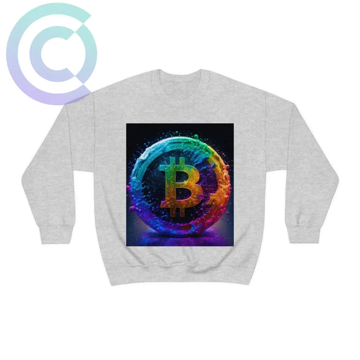 21 Million Colors Of Bitcoin Sweatshirt S / Ash