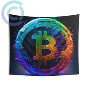 21 Million Colors Of Bitcoin Wall Tapestry 104 × 88 Home Decor