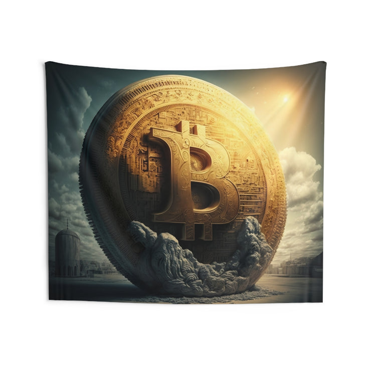 Bitcoin Megalith Wall Tapestry